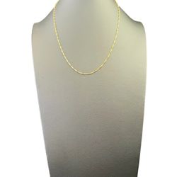 18” 14k Yellow Gold Singapore Chain