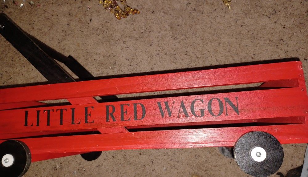 Little Red Wagon Decor