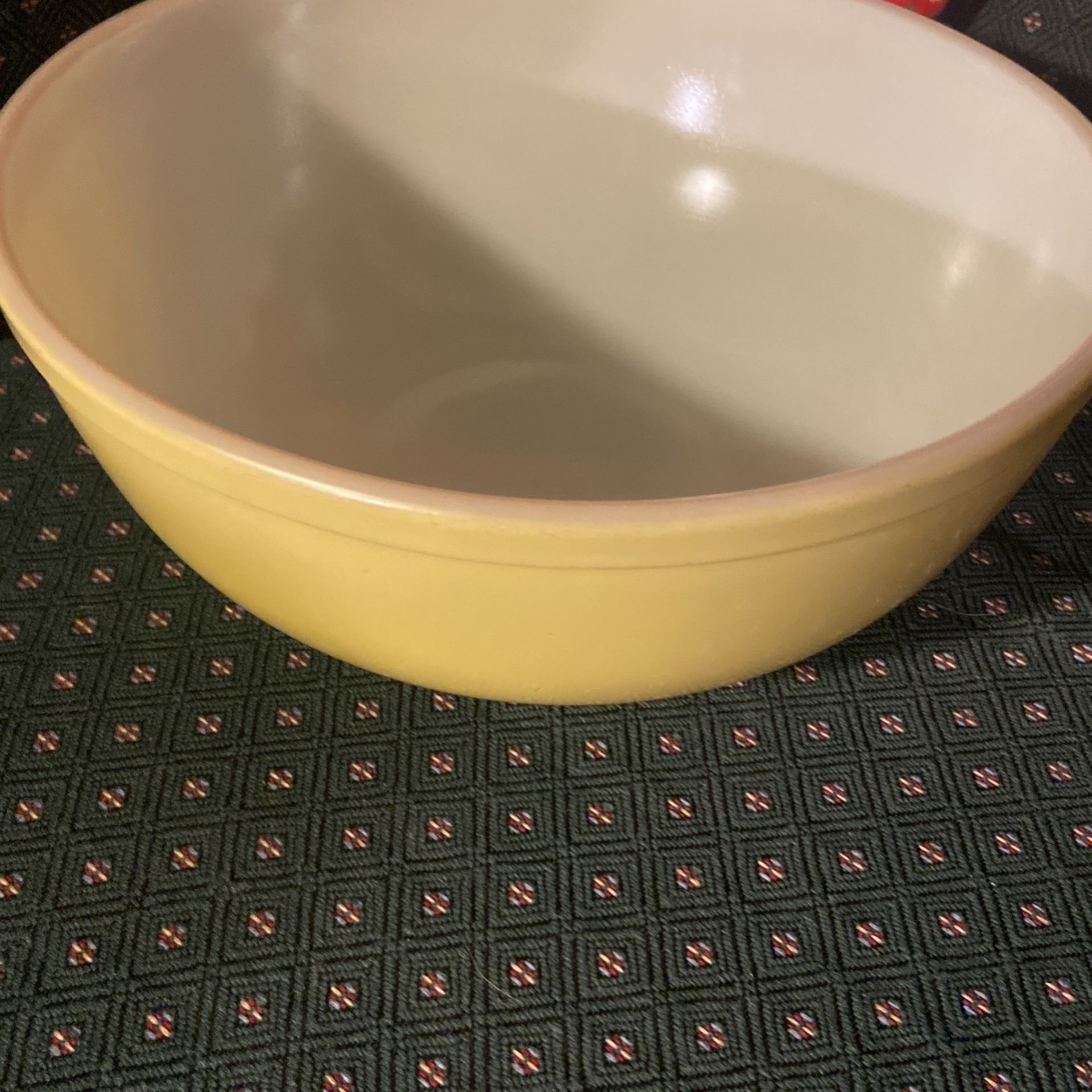 Vintage Early Pyrex No Number 4 Quart Mixing Bowl