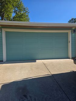 Two-car garage door