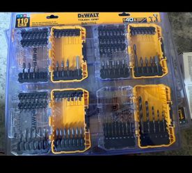 DEWALT Tough Grip Black & Gold 110-Piece Drill and Bit Set