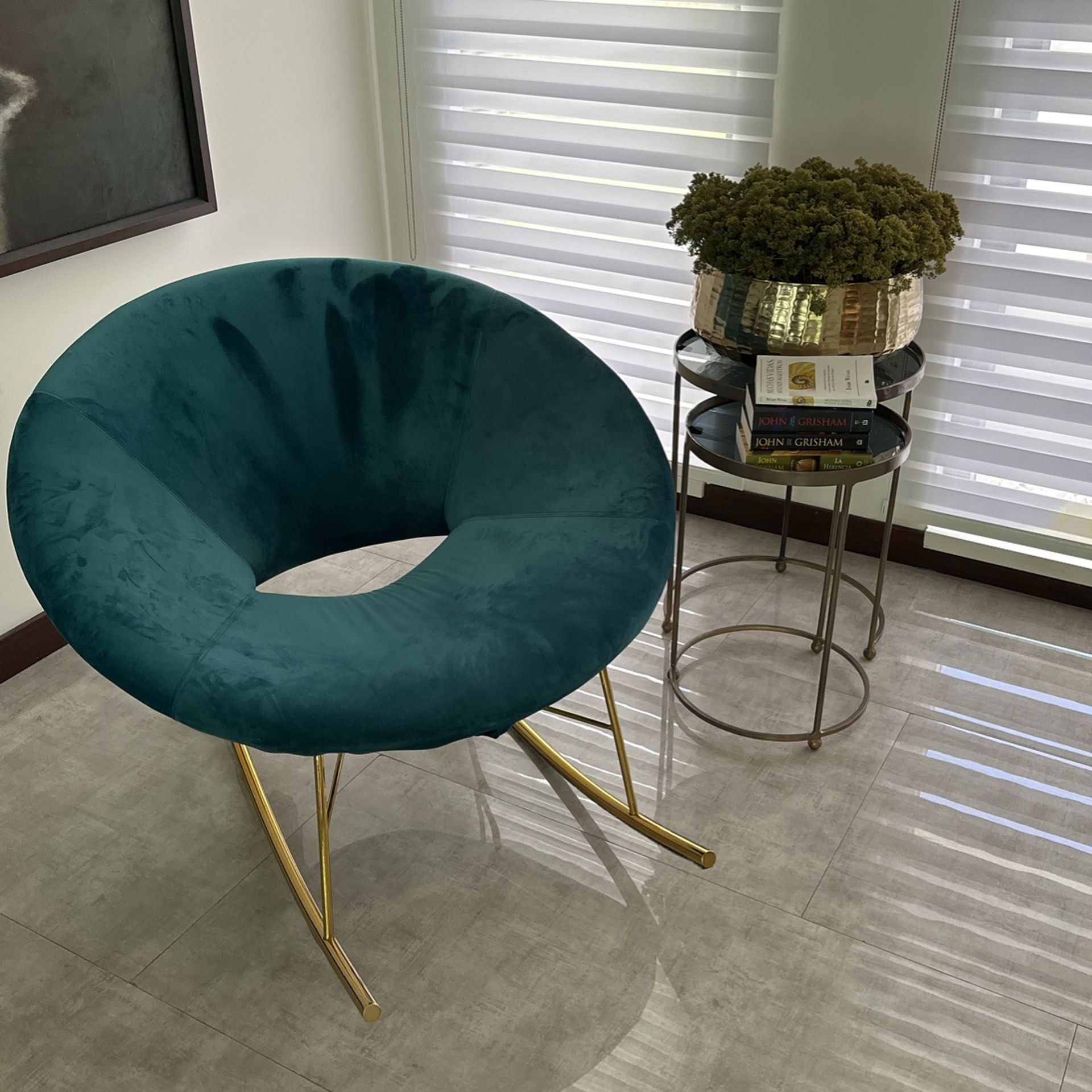 Velvet Rocking Accent Chair
