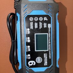 NEW 12V Battery Charger 6A – Car/Motorcycle Smart Charger (Fast Charge & Repair)