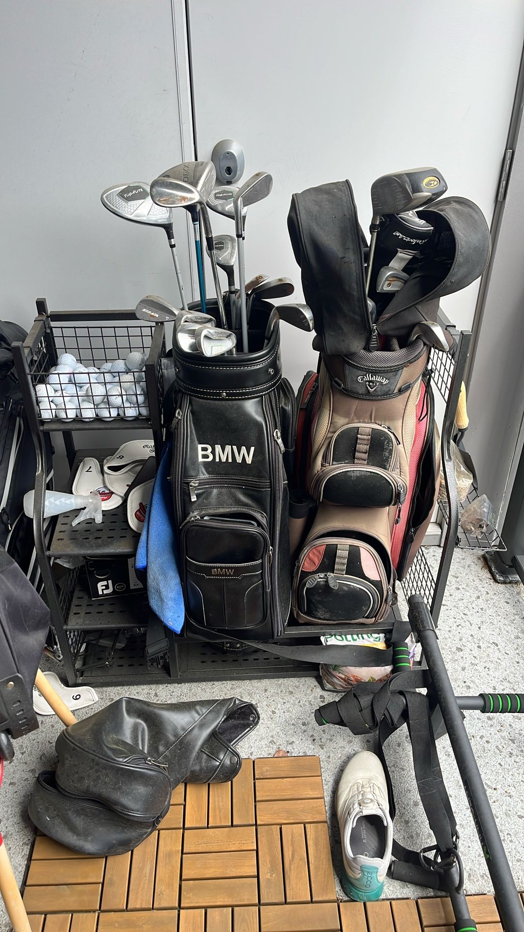 Bmw Leather Golf Bag
