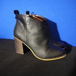 BP Lance Leather Black Heel Bootie (Size 11M)