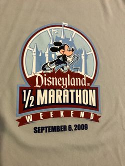 Grey Disneyland Half Marathon Jogging Shirt
