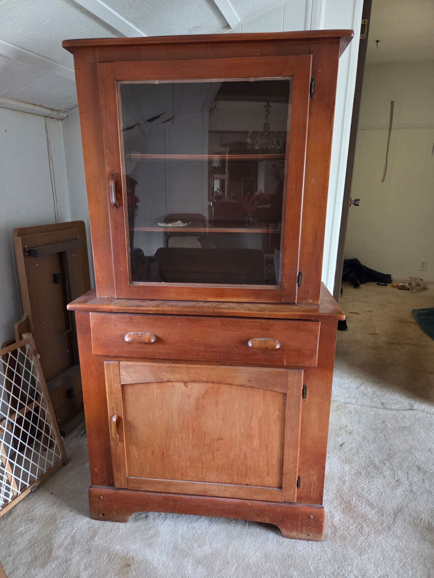 Stepback China hutch