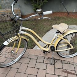 Vintage Yellow Cruiser Bike