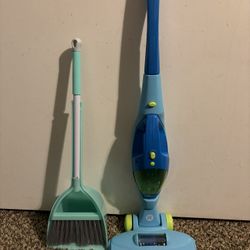 Kids Light Up Vacuum & Broom/Dust Pan