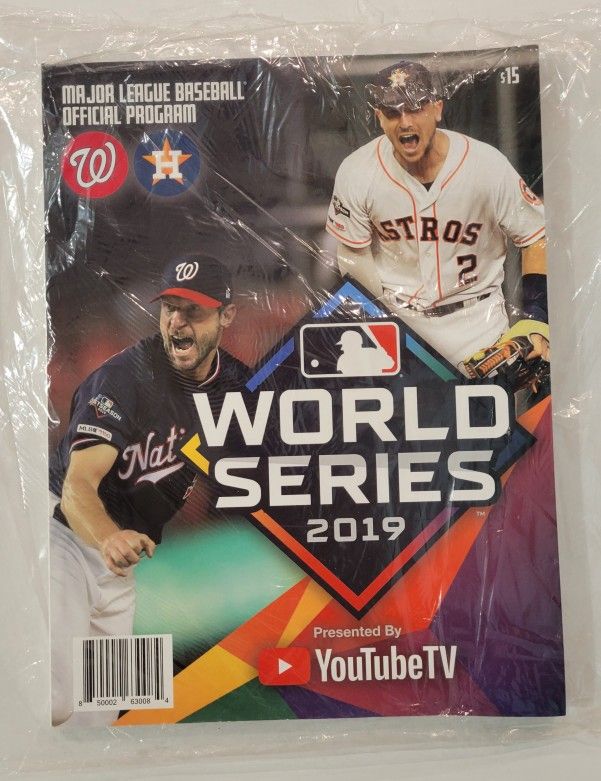 2019 World Series Program WASHINGTON NATIONALS vs HOUSTON ASTROS - NEW/PACKAGE