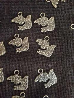 Bird charms for jewelry making or crafts