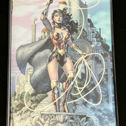 WONDER WOMAN # 1-JIM LEE 2ND PRINT FOIL VARIANT COVER-NM