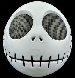 Custom Made Jack skellington Mask /Halloween Mask/Cosplay Parts