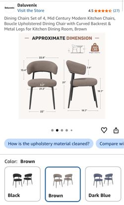 Daluvenix dining chairs (set of 4)