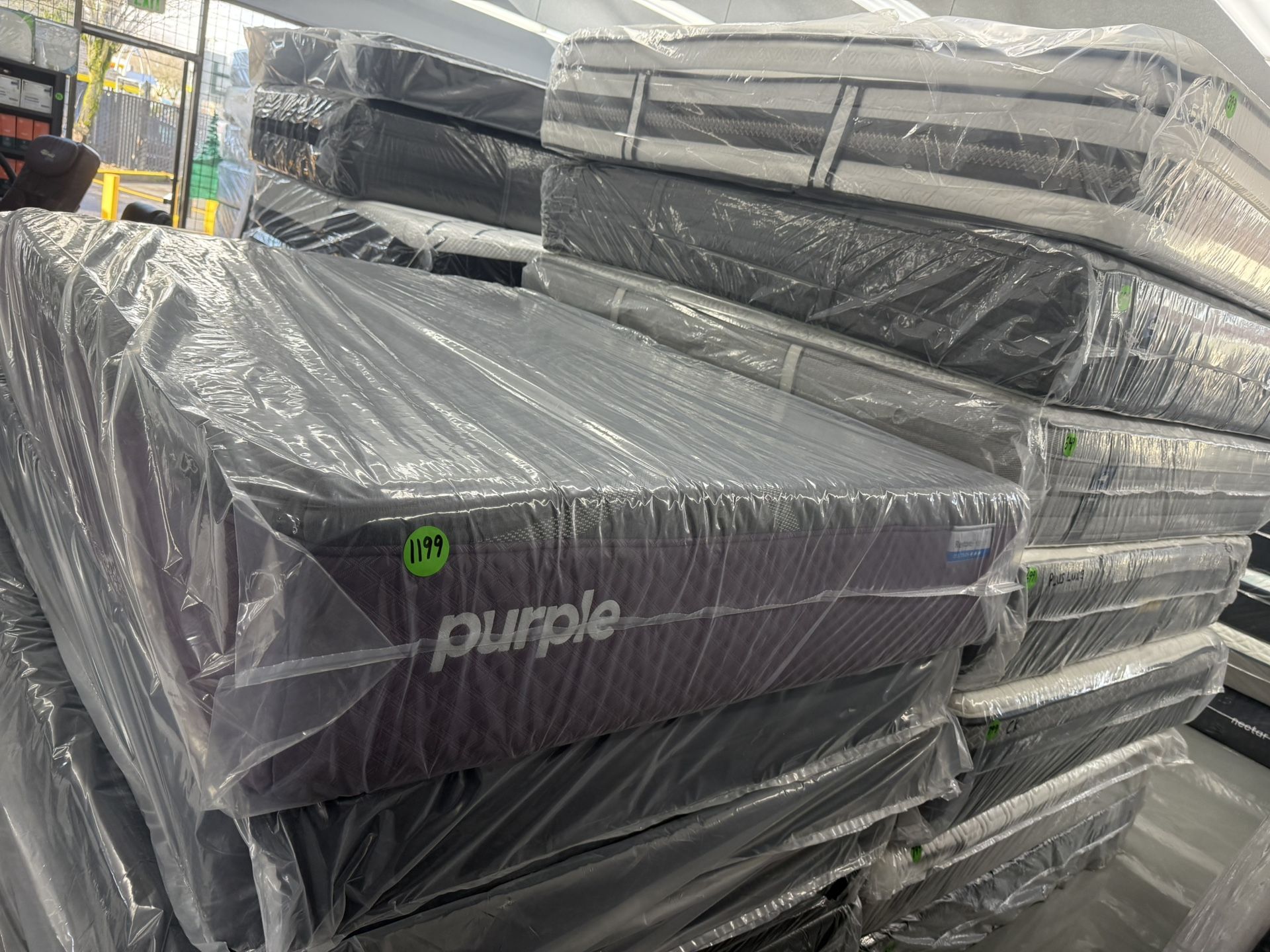 QUEEN SIZE PURPLE PREMIER MATTRESS & BOX SPRING BED SET