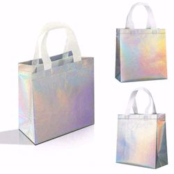 32 Pcs Holographic Non-Woven Gift Bags, Wedding, Birthday, Party Favors