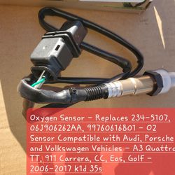 Oxygen Sensor - Replaces , 06J906262AA, 6801 - O2 Sensor Compatible with Audi, Porsche and Volkswagen Vehicles - A3 Quattro, TT, 911 Ca