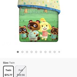 Animal Crossing Twin Bedding Set