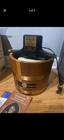 New Vintage Ice Cream Maker 5 Quart Sterling Electric Ice Cream Freezer