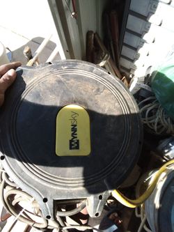 Retractable air hose different brass fittings
