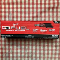 Milwaukee. M12 FUEL Lithium-Ion Brushless Cordless High Speed 1/4” Ratchet (Tool-Only). 2566-20.