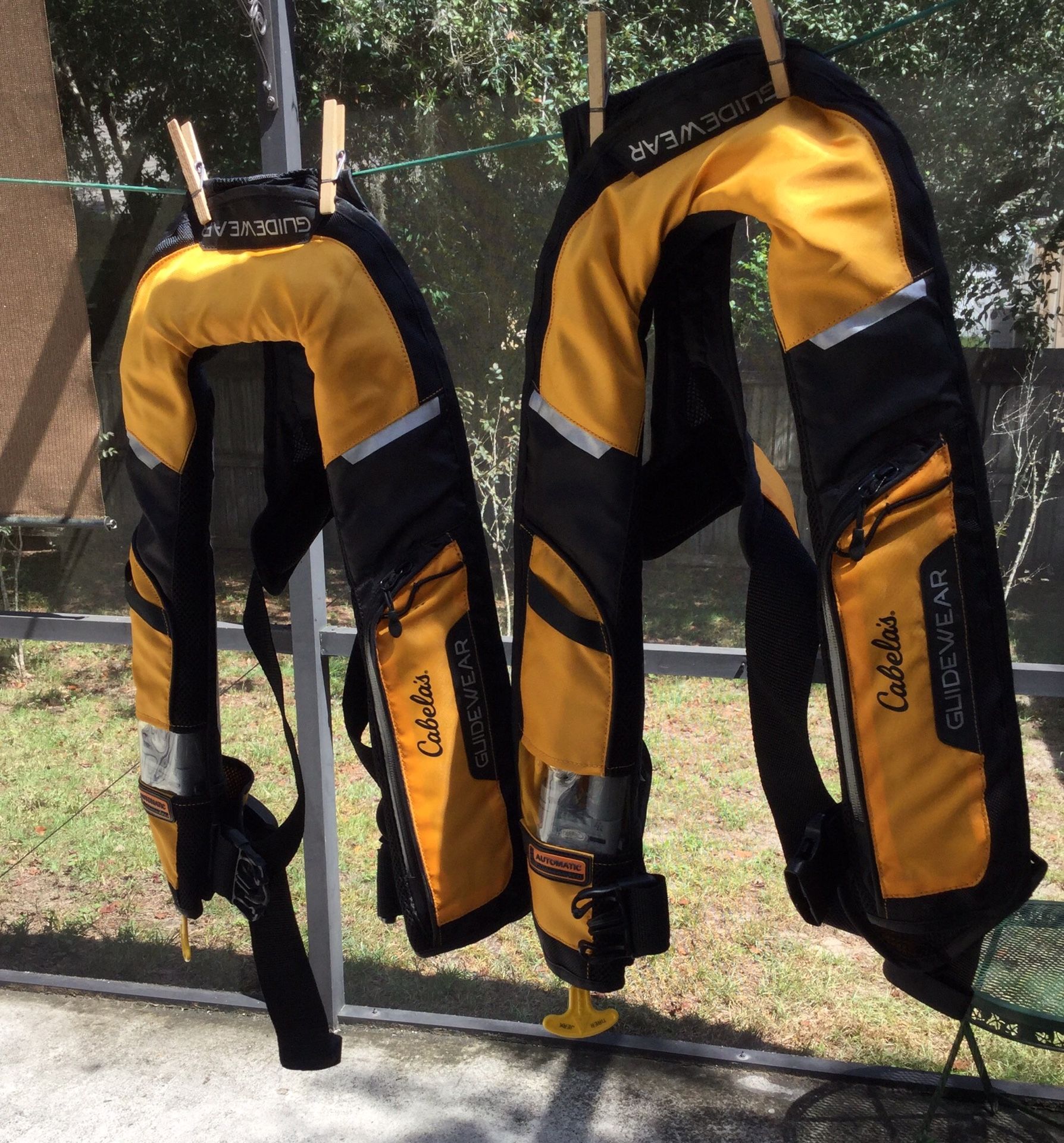 I have 2 Cabela’s Guidewear 3500 Auto PFD life jackets for Sale in Spring Hill, FL OfferUp