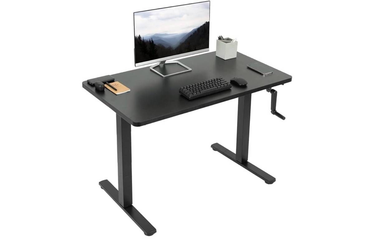 Black Sit Stand Desk