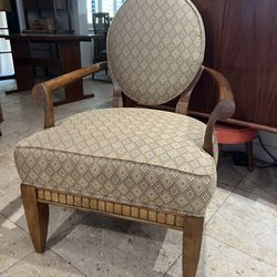 Elegant Oversized Regency Style Accent Arm Chair