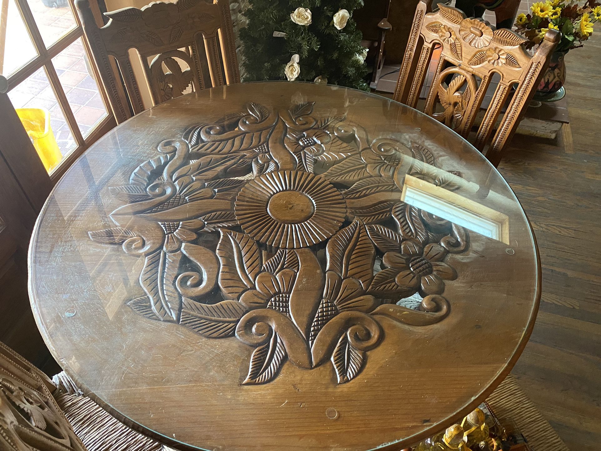 Hand Carved Dining Set