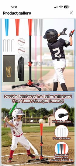 SPAINTYS Kids Baseball T-Ball Set
