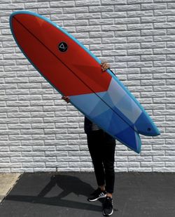 Retro Fish Surfboard Quad Fin