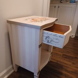 Dixie Solid Wood Nightstand + Matching Cottage Side Table (Set of 2)