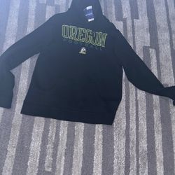 Oregon Ducks Football Black Hoodie (Youth XL)