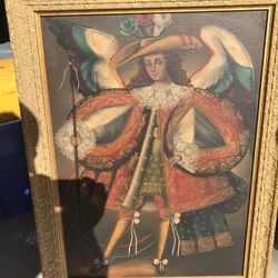 Oil Painting Medieval 23.5x27.5
