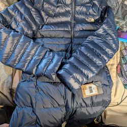 The North Face Dark Blue Long Women's Winter Coat