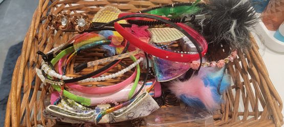 Basket Of Hairbands for Girls