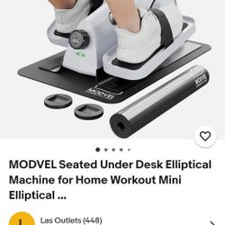 MODVEL Seated Under Desk Elliptical Machine for Home Workout $75