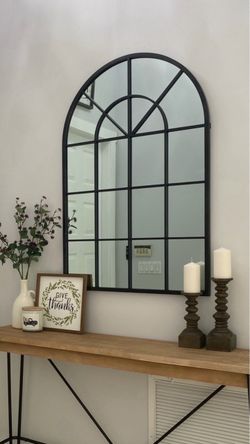 Black wall mirror Modern Farmhouse style