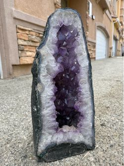 Large Amethyst Geode Cathedral from Brazil, 100% authentic over 50lbs