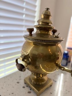 Antique Brass Russian Samovar