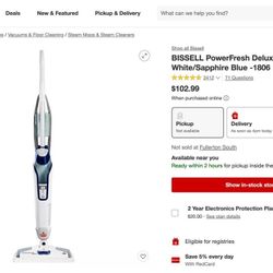 BISSELL PowerFresh Deluxe Steam Mop