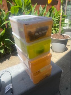 Stackable storage drawers