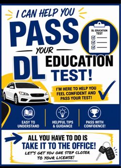 🚗 DL Education Test Help 🚗