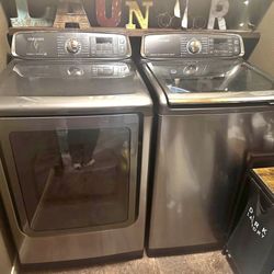 Samsung top load washer and matching dryer