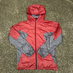 oakley red lightweight windbreaker jacket size XL
