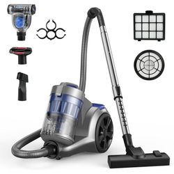 Bagless Canister Vacuum with Attachments