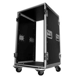 ProX T-18RSS, 18U Space Amp Rack Mount ATA Flight Case 19 Inch Depth W-Casters