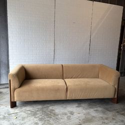 Gorgeous Art Deco Couch Mid Century Modern ALL MODERN velvet Suade Sofa Couch
