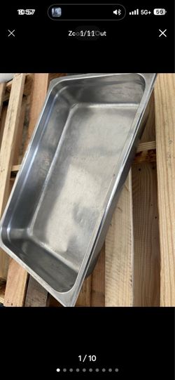 4" Deep Stainless Steel Steam Table Pans Hotel Food Prep Pan Full Size