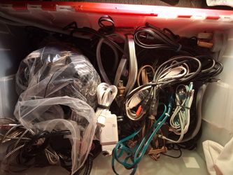 Lots of random cords for electrical electronics